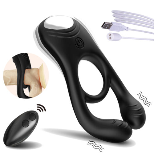 Wibrator Masażer Waginy Penisa, Pierścień Erekcyjny Na Pilota,