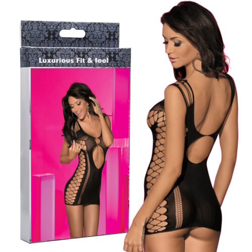 Sukienka Mini Rozciągliwa Siateczka Body Która Rozpali Faceta