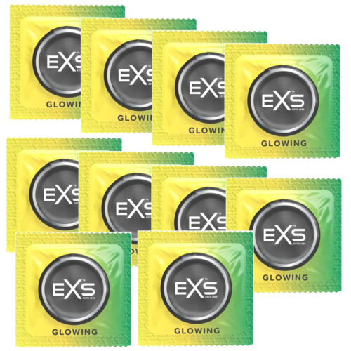 Prezerwatywy EXS Glowing Świecące w Ciemności Zestaw 10 sztuk