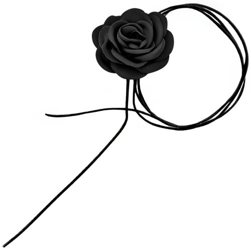 Choker z różą