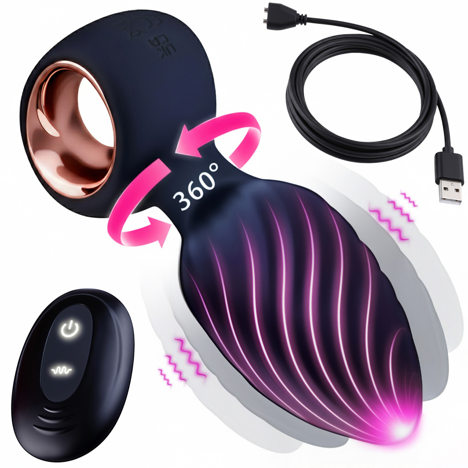 Wibrujący Korek Analny z Pilotem