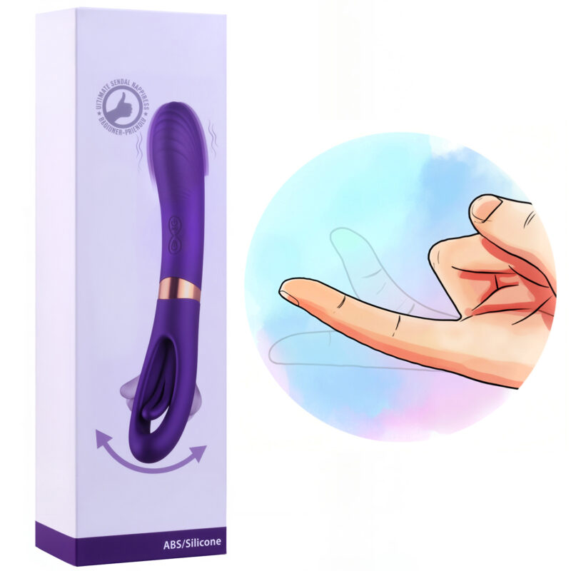 Wibrator Damski z Ruchomym Palcem