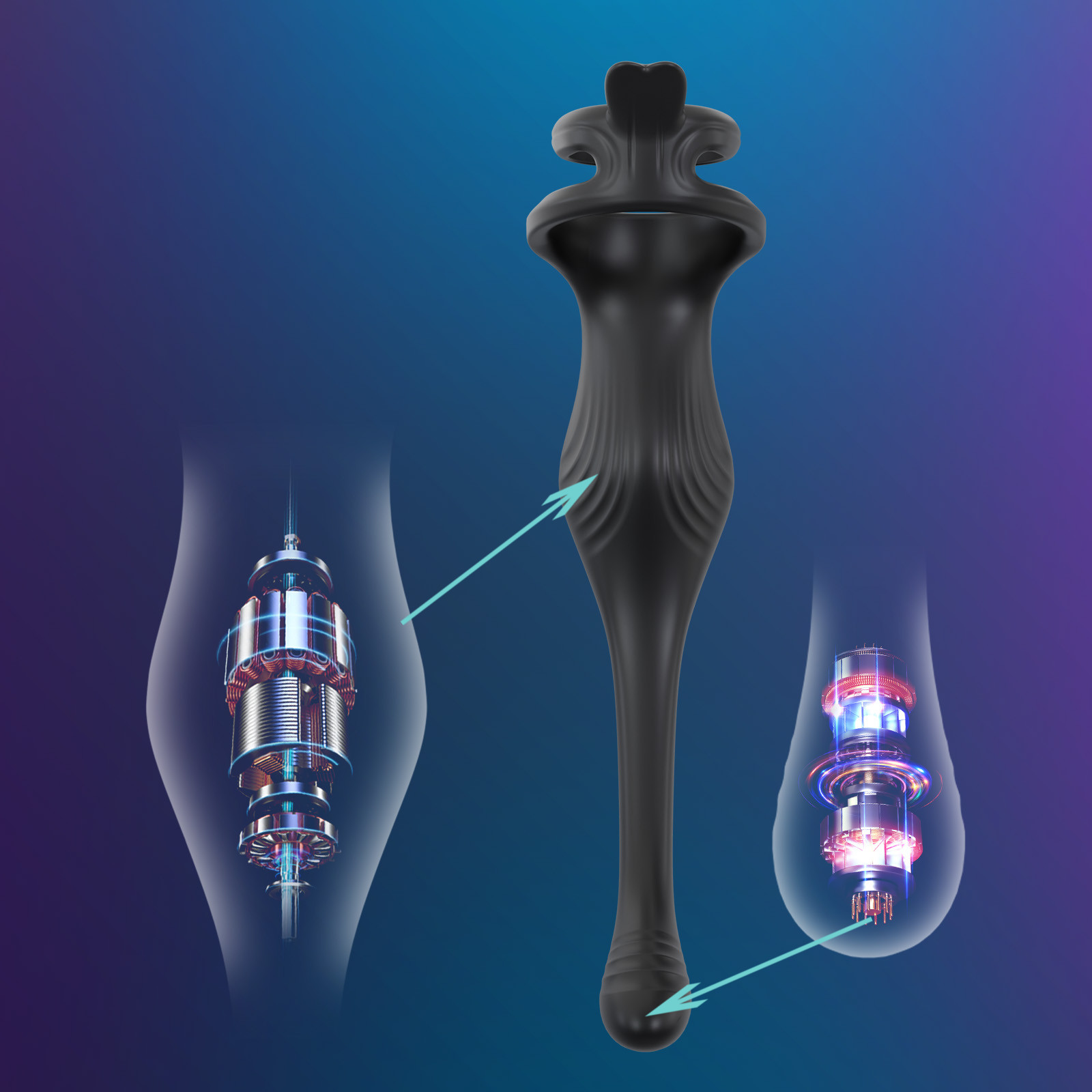 Masażer Prostaty z Pierścieniem i Pilotem Bezprzewodowym - obrazek 10