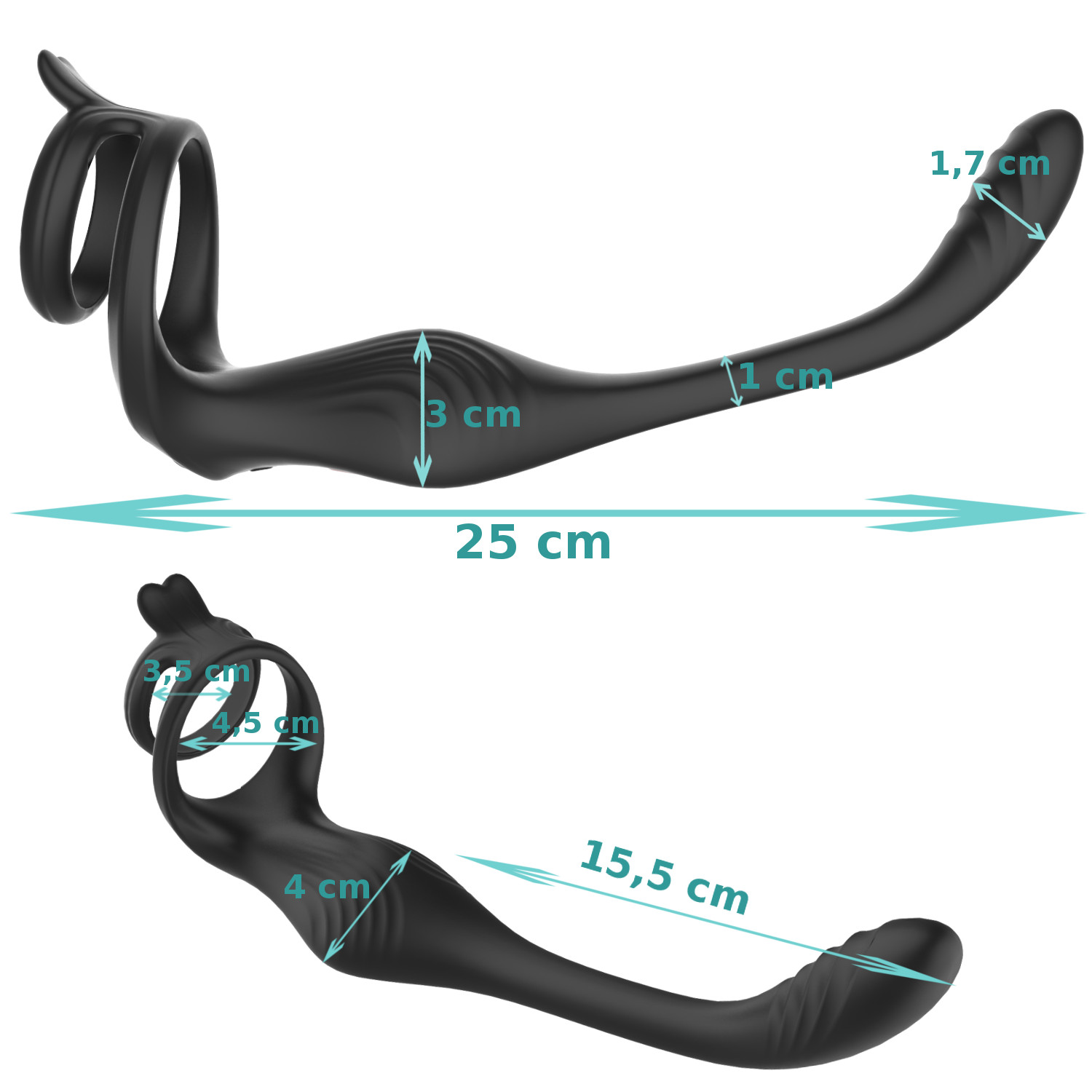 Masażer Prostaty z Pierścieniem i Pilotem Bezprzewodowym - obrazek 11