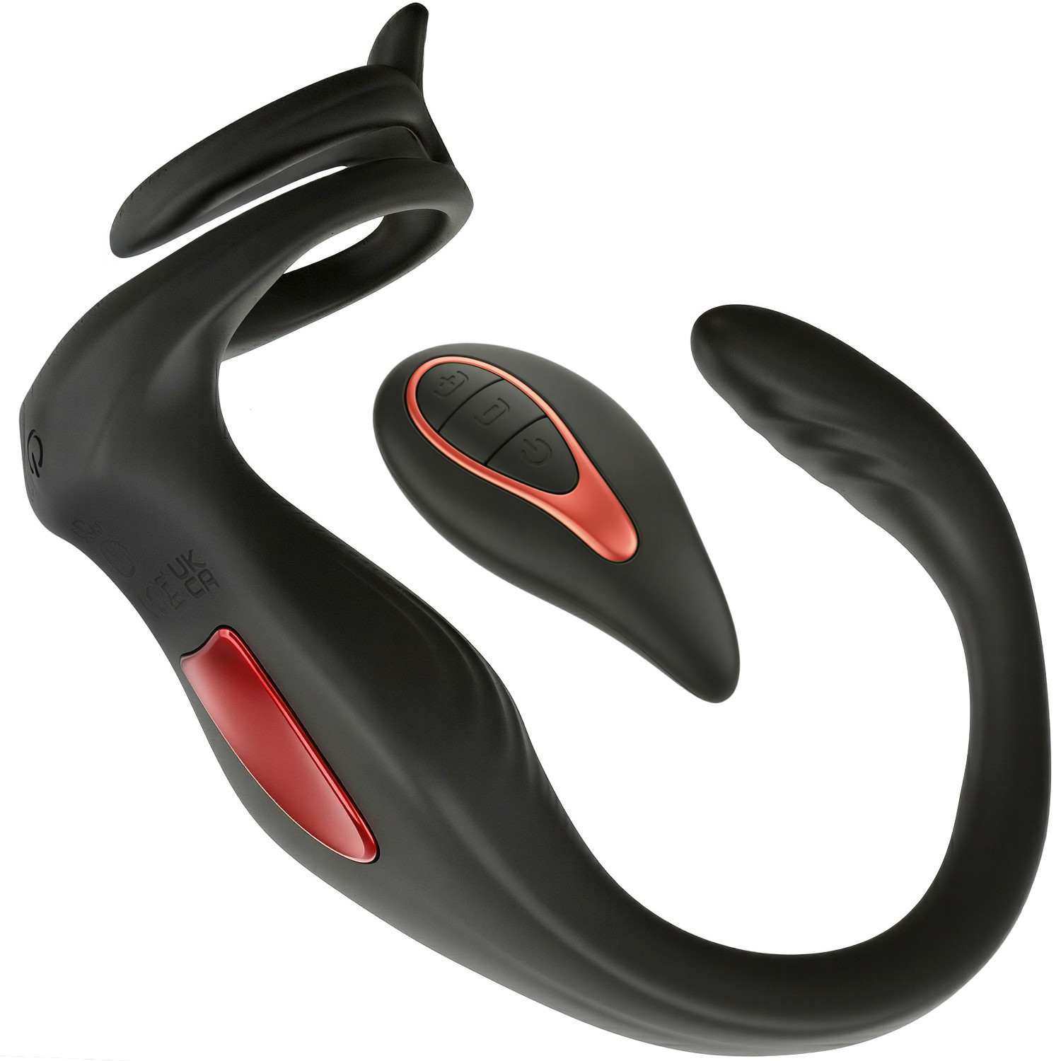 Masażer Prostaty z Pierścieniem i Pilotem Bezprzewodowym