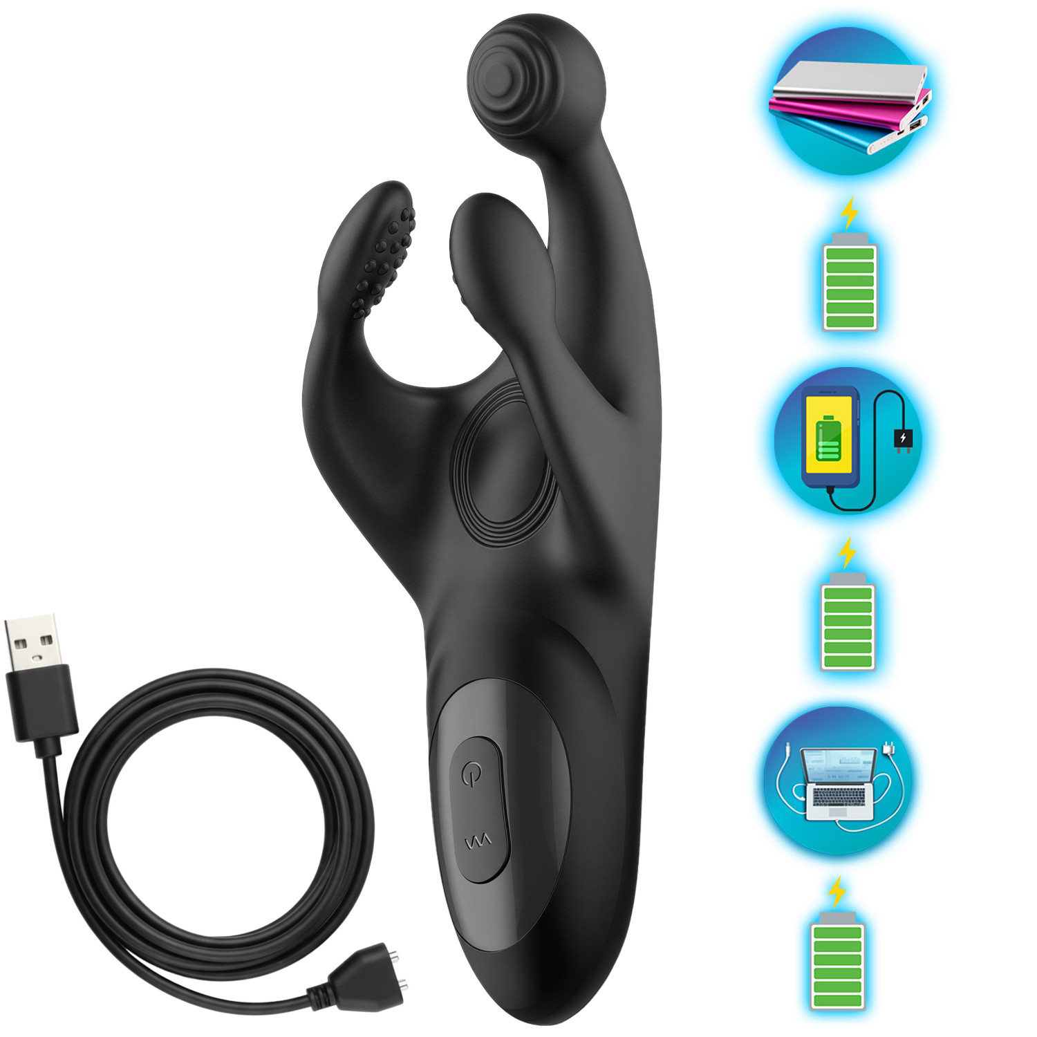 Masturbator Męski Masażer dla Panów Wibrator - obrazek 12