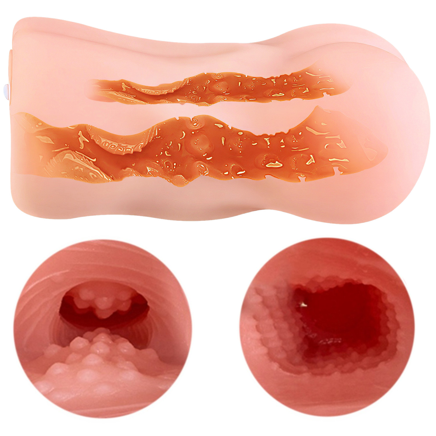 Masturbator Sztuczna Pochwa z Wibracjami