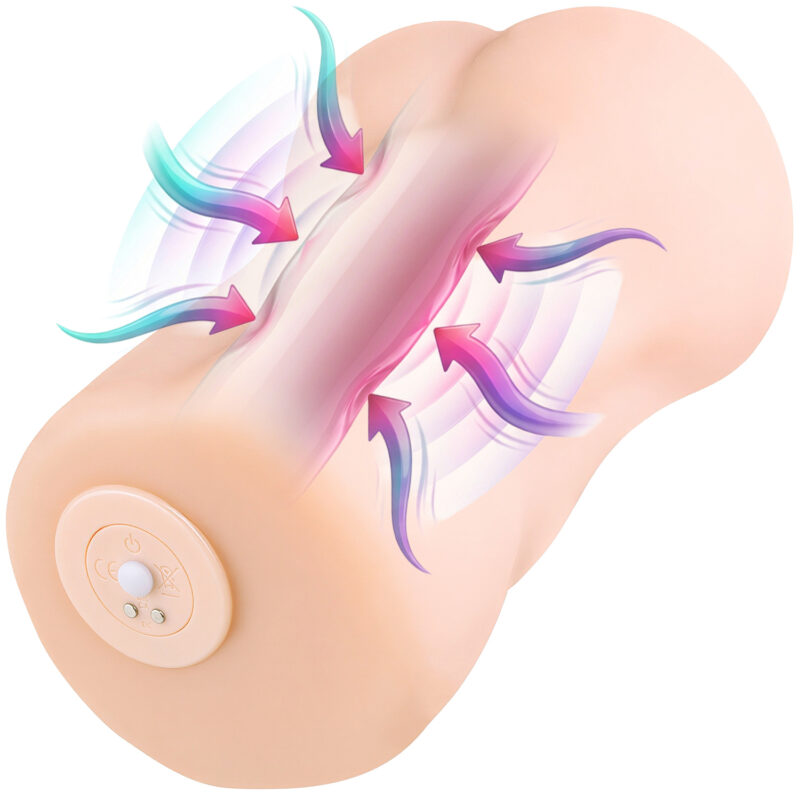 Masturbator Sztuczna Pochwa z Wibracjami