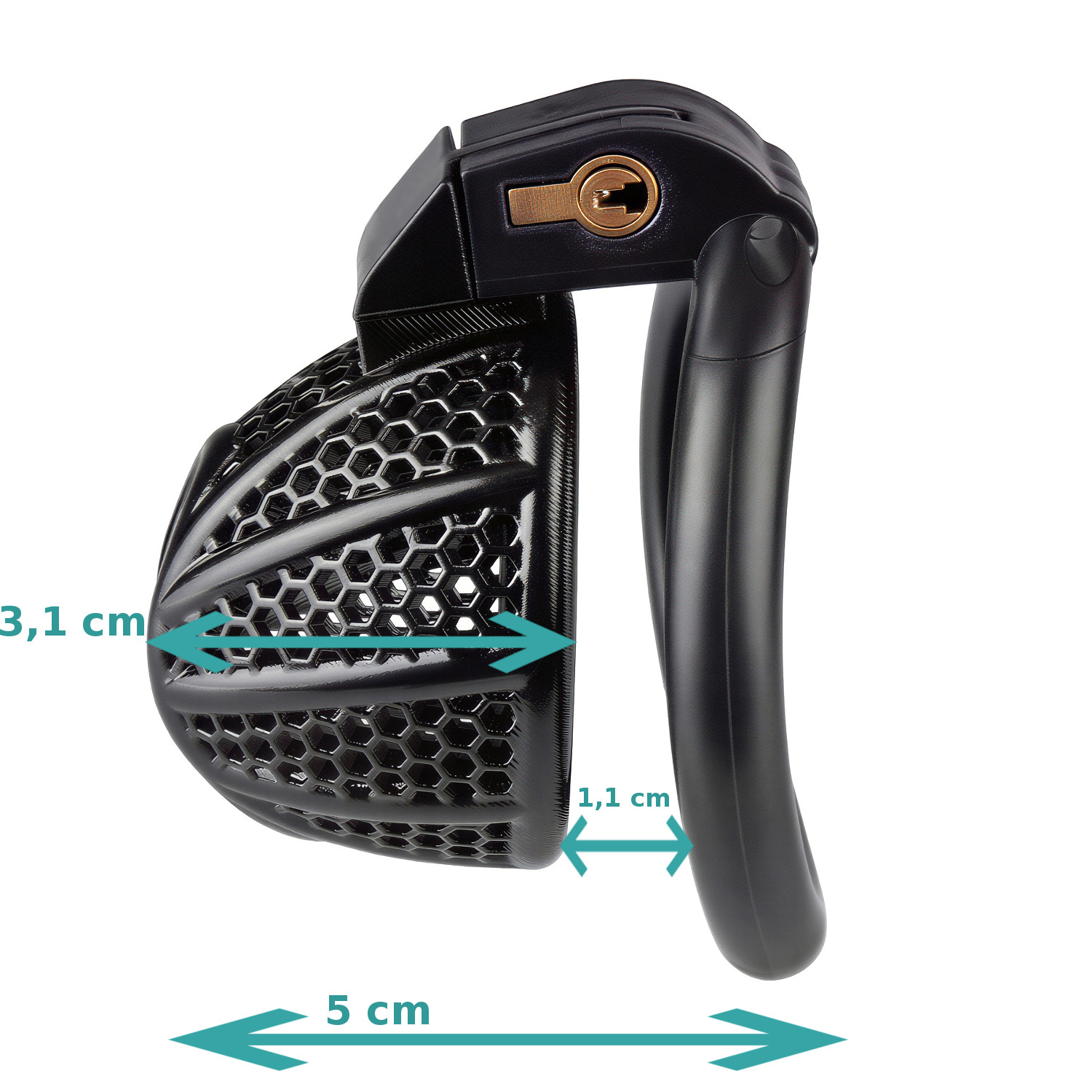 Mini Klatka Na Penisa Typu Flat Męski Pas Cnoty Chastity - obrazek 6