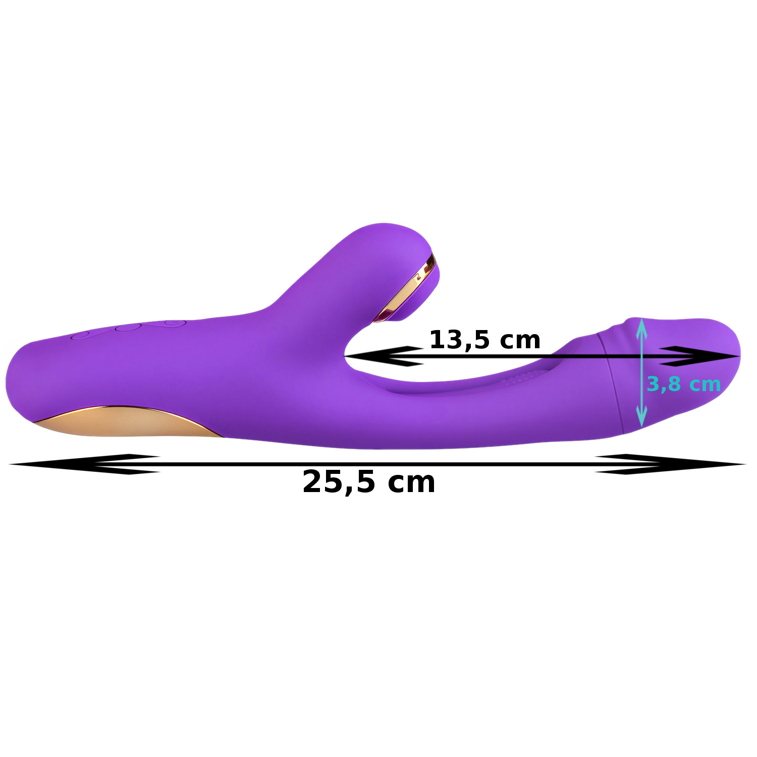 Wibrator Damski z Ruchomym Językiem Falami Powietrza Wibracjami - obrazek 9