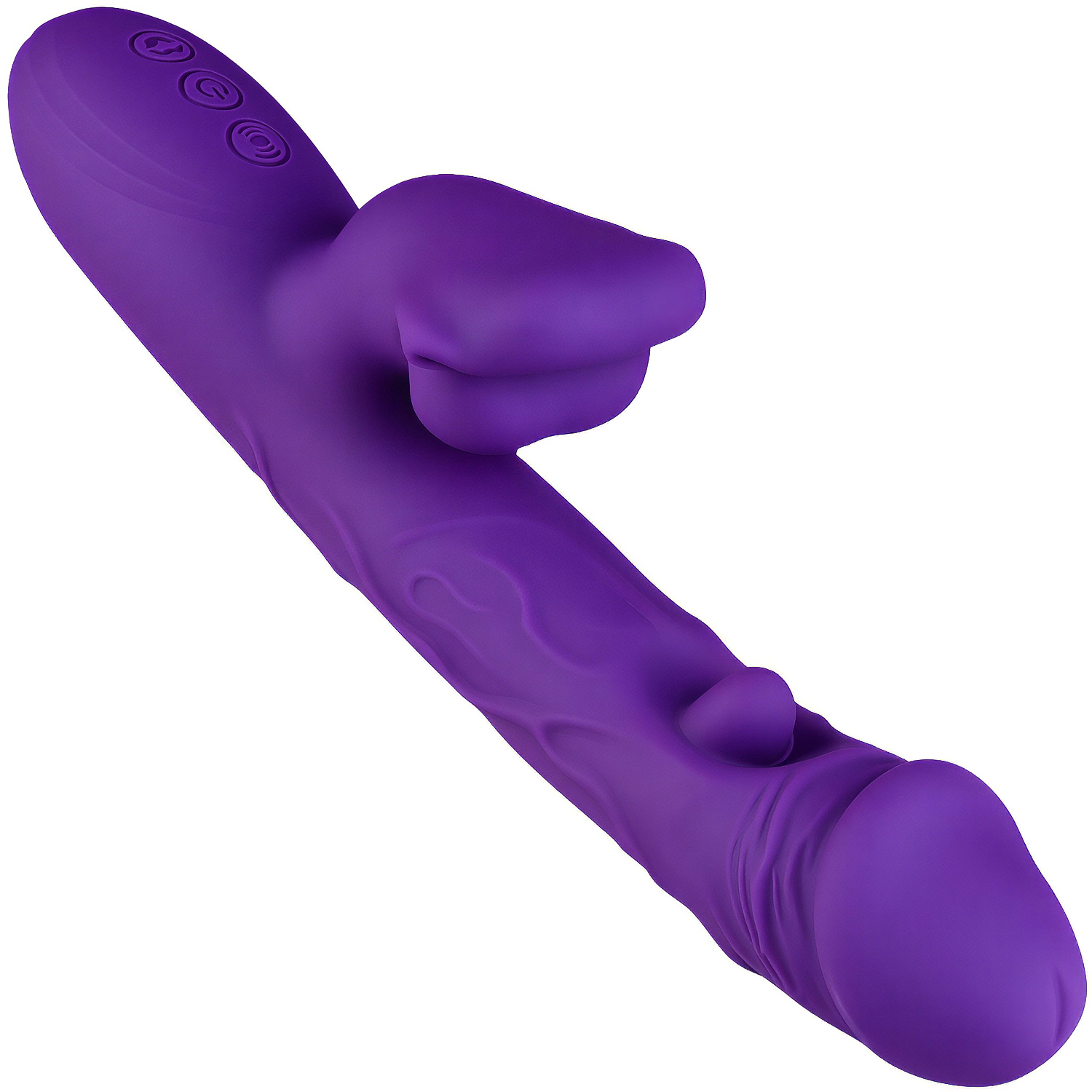 Wibrator Damski z Ruchomymi Ustami i Paluszkiem do Łechtaczki