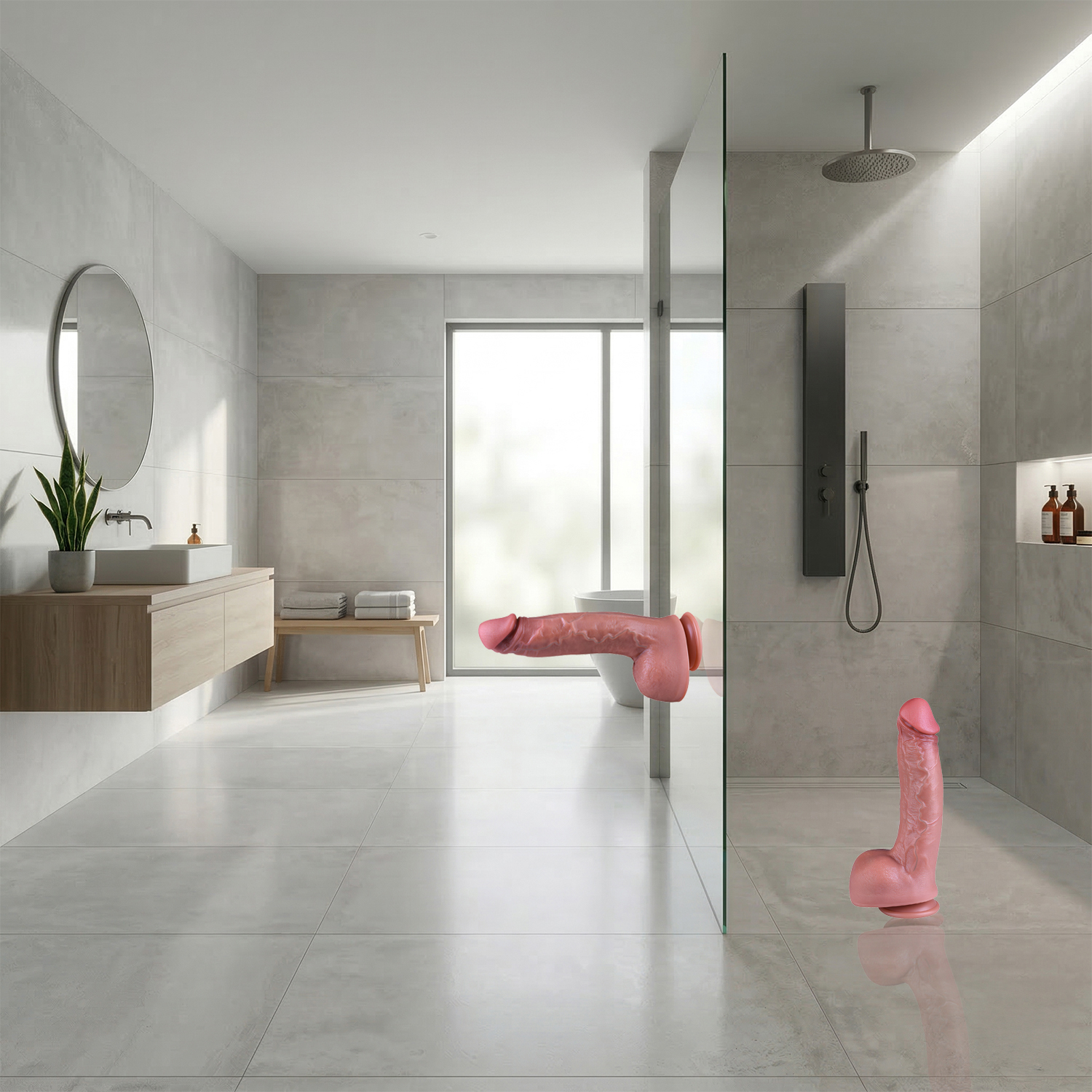 Wielki Brązowy Penis Silikonowe Duże Dildo