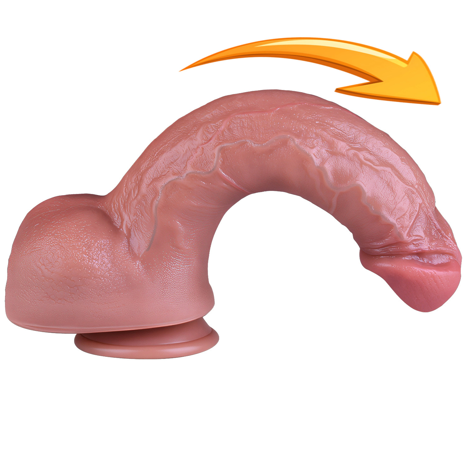 Wielki Brązowy Penis Silikonowe Duże Dildo