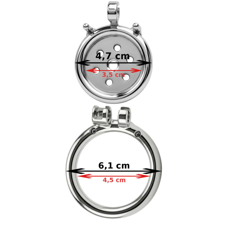 Stalowy Pas Cnoty Typu Flat Mini Klatka Męska