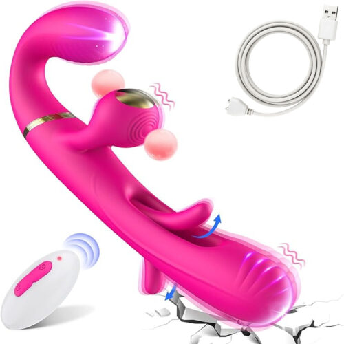 Multifunkcyjny Wibrator Penis Strap On dla Par Kobiecych