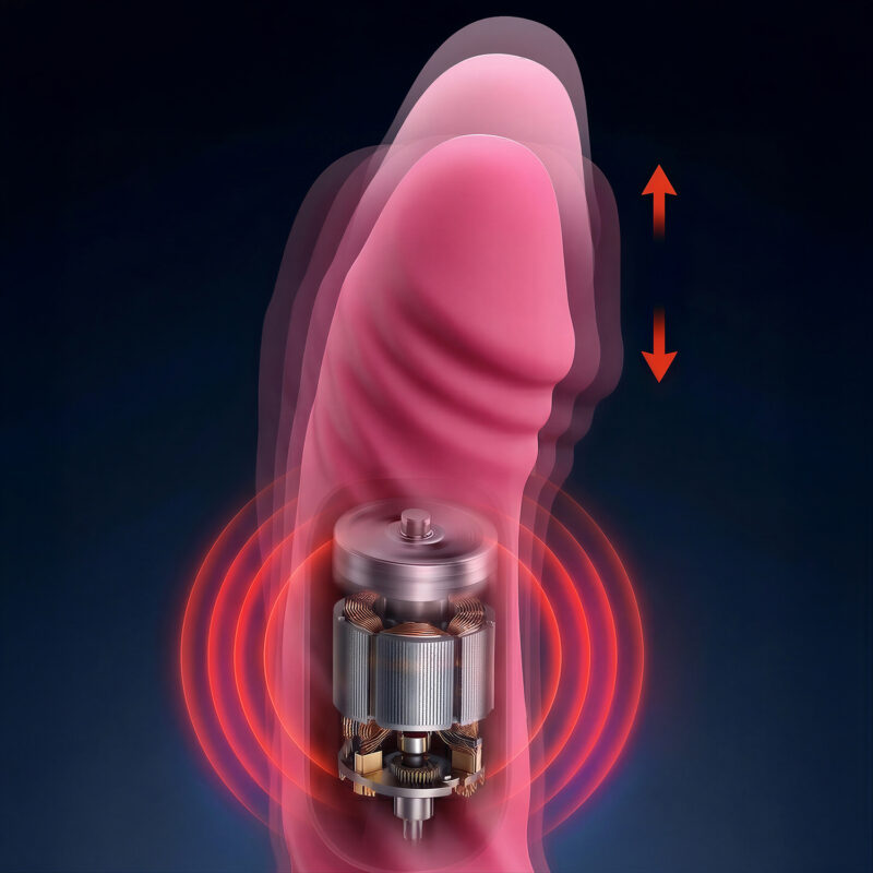 Wibrator Kobiecy Króliczek Penis Posuwisty z Aplikacją APP