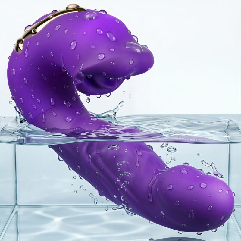 Wibrator Kobiecy z Ruchomymi Ustami i Pchnięciem