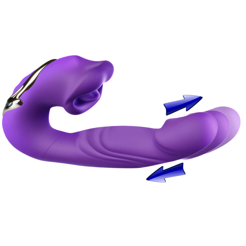 Wibrator Kobiecy z Ruchomymi Ustami i Pchnięciem