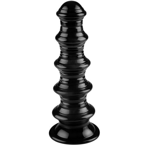 Duży Korek Analny z Prążkami Elastyczne Dildo