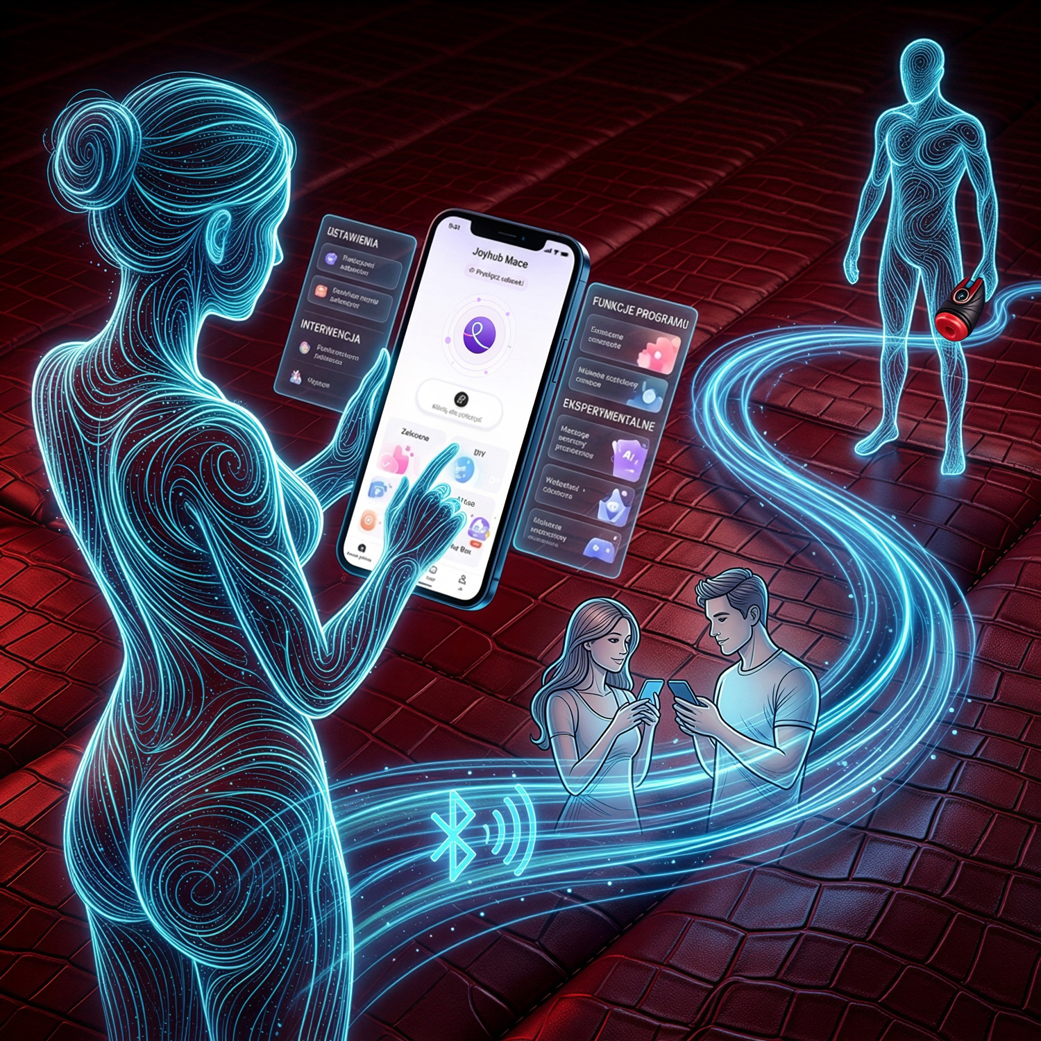 Zdjęcie wygenerowane przez AI Masturbator Męski Silikonowe Usta Sterowanie Smartfonem APP - obrazek 12