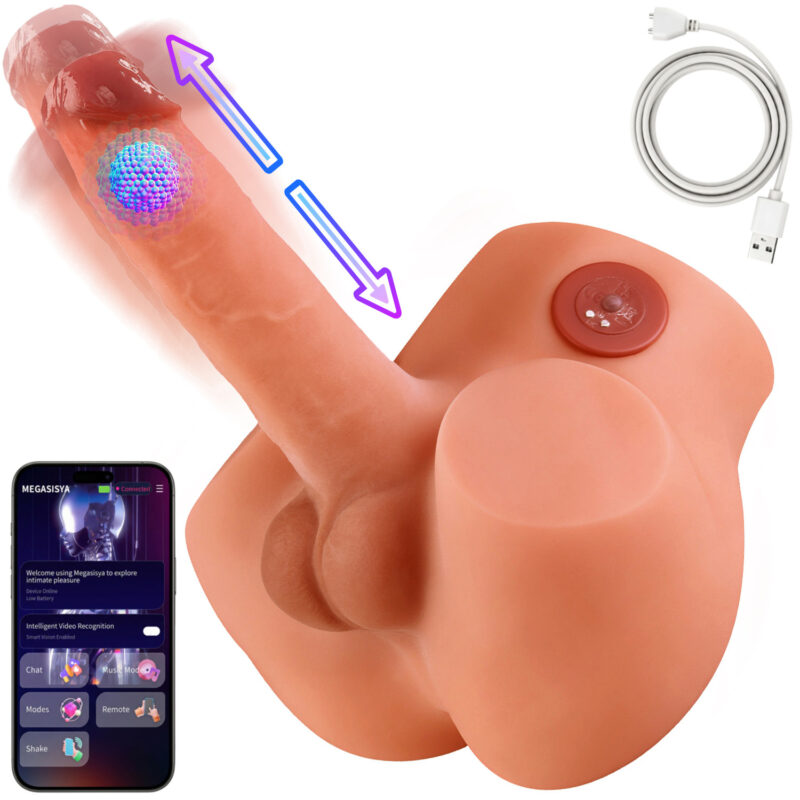 Ruchomy Penis Posuwisty Wibrator Kobiecy Aplikacja APP